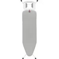 Brabantia Strijkplank B - met strijkijzerhouder - 124x38 cm - Metallic