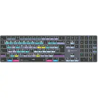 Logickeyboard DaVinci Resolve TITAN Wireless Backlit Keyboard (QWERTY) - Apple Mac