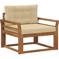 vidaXL Buiten Midden Sofa Naturel