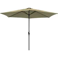 Lesli Living Outdoor Living - Parasol Gemini Ø3mtr - Stokparasol - Olijfgroen