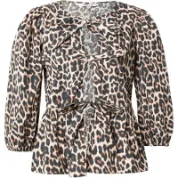 ONLY Blouse 'ONLRANINA' beige / zwart / wit