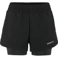Craft Adv Essence 2-in-1 2 Shorts Zwart XS Vrouw