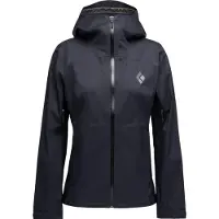 Black Diamond - Dames wandel- en bergkleding - W Fineline Stretch Shell Black voor Dames - Maat M - Zwart
