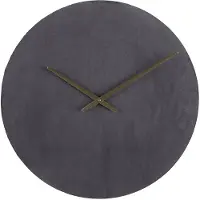 Clayre & Eef Wandklok Grijs Ijzer Rond Muurklok Grijs Muurklok
