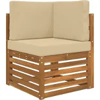 vidaXL Buitenbankkussen Polyester Beige 60 x 60 x 8 cm