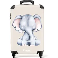 NoBoringSuitcases.com - Baby koffer olifant - Reiskoffer trolley - 55x35x25