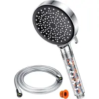 DNA Douche - Douchekop - Douchekop Met Slang - Douchekop Met Filter - Douchekop Met Slang en Wandhouder - Chrome - 28cm x 13cm x 13cm