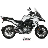 MIVV Oval Benelli Trk 502 2017-24 E.003.l3c Gehomologeerde Slip On Uitlaatdemper