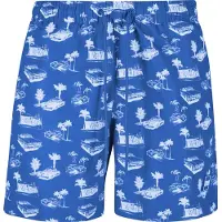 Urban Classics Zwemshorts blauw / wit