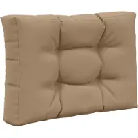 vidaXL Buitenbankkussen Polyester Taupe 60 x 60 x 8 cm