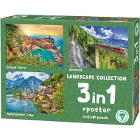 Broccoli Landscape 3-in 1 Puzzel (3x1000 stukjes)