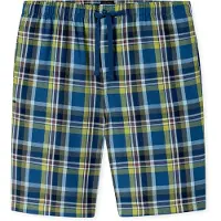Schiesser Pyjamabroek ' Mix & Relax ' blauw / olijfgroen