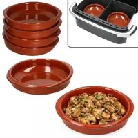 MamboCat 6-delige set Cazuela aardewerken schaal Bernd met handvatten 16 cm M - 99508