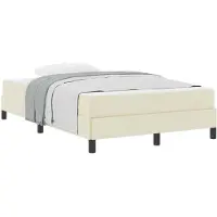 Syfax Bedframe met matras Crème 120 x 200 cm Stof