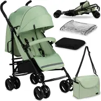 Momi Akira - Buggy - compacte & lichtgewicht - Paraplu buggy - Groen (geschikt van 6mnd - 15kg)