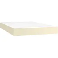 Syfax Pocketveringmatras medium 120x200x20 cm kunstleer crèmekleurig