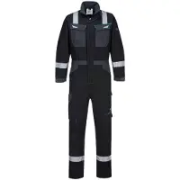 Portwest FR503 WX3 Vlamvertragende overall, zwart, maat XXL