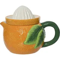 Décoris Citruspers Dolomiet H12cm Oranje oranje Aardewerk Citruspers (handmatig)