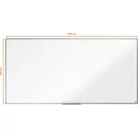 Nobo Essence Steel Lacquered Board 1800x900 Mm Zilver