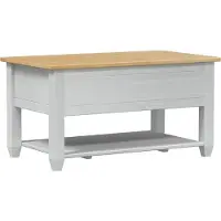 vidaXL Salontafel met lade Wit 85 x 50 x 45 cm Massief grenenhout