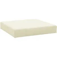 vidaXL Palletkussen 60x60x9,5 cm oxford stof crèmekleurig