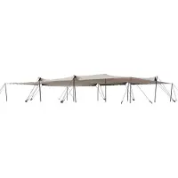 TOOLPORT 10,5 x 15 m stretchtent, incl. aluminium palen, zandkleur