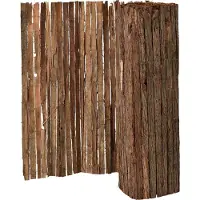 Casa.pro Boomschorsmat Zamora tuinscherm 0,9x3 m naturel