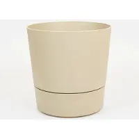 Elho Pot foss d30cm paddenstoel beige met wielen