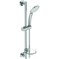 Ideal standard Idealrain glijstangset m. handdouche M1 Ø10cm 60cm 1 stand m. transparante zeepschaal chroom