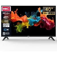 HKC Standaard TV - LED Full HD - 40 inch/102 cm - Frameless Design - Tripple Tuner DVB-T/T2/S/S2/C - HDMI x3, USB x2, CI+ - Hotel Mode - Geassembleerd in Eindhoven - H40Q1F-NS