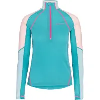 Kari Traa - Women's Alma Half Zip - Longsleeve M, turkoois