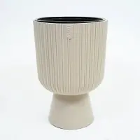 Vita bloempot Mika op voet 40 beige