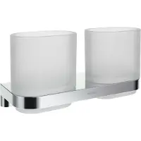 Ravak Chrome - Tandenborstelhouder, dubbel, glas/chroom X07P1365