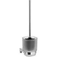 Ravak Chrome - Toiletborstel wandmontage met houder, glas/chroom X07P1371