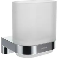 Ravak Chrome - Tandenborstel- en tandpastahouder, glas/chroom X07P1364