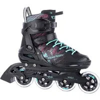 Tempish Wox 2.0 84 Skeelers - Inline Skates - Dames - Zwart/Turquoise - Maat 39