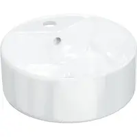 Syfax Wasbak 40x14,5 cm rond keramiek wit