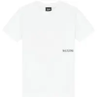 Malelions T-shirt met backprint wit Jongens Katoen Ronde hals Backprint - maat 140