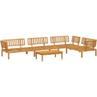 vidaXL 5-delige Loungeset pallet massief acaciahout