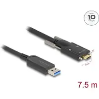 DeLOCK Active Optical Cable USB 10 Gbps Type-A male to USB Type-C male with screws on the sides 7.5 m