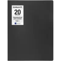 Pagna 21009-01, Project folder, A4, Polypropyleen (PP), Zwart, 20 vakken, 1 stuk(s)