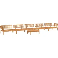 vidaXL 6-delige Loungeset pallet massief acaciahout