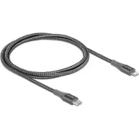 DeLOCK 86631 USB-laadkabel USB 2.0 Apple Lightning stekker, USB-A stekker 1.00 m Grijs