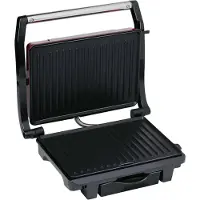 Alpina Contact Grill - Tosti IJzer - Anti-aanbaklaag - 1000W - Zwart/Rood