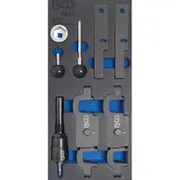 Bgs Accessoires voor gereedschapskoffers, Werkplaatswagen inzet 1/3: Motorafstelgereedschap voor Porsche Panamera, Cayenne V8 - 8-delig (8835)