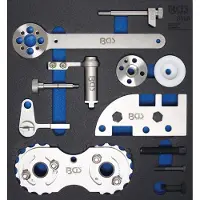Bgs Accessoires voor gereedschapskoffers, Werkplaatswagen inzetstuk 2/3: Motor afstelgereedschap set voor Volvo B4204