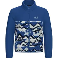 Jack Wolfskin - Kid's Paw Era 100 Print Fullzip - Fleecevest 164, blauw