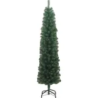 vidaXL Kunstkerstboom Groen 180 cm PVC en Staal en Kunststof