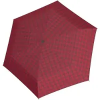 Doppler Opvouwbare Paraplu Havanna Denver Rood - Fiberglass - Dsn 90 cm - Opgevouwen 23 cm - Doppler