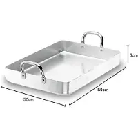 Lacor 20550F koekenpan met vast handvat, 50 cm